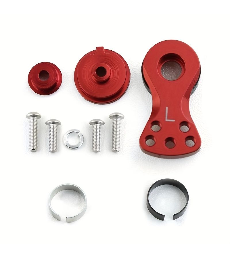 Model M Purple 25T Aluminum Alloy S Style Three Hole Five Hole Adjustable Torque Servo With Protective Load Relief Design Servo Adjustment Arm - Image 3