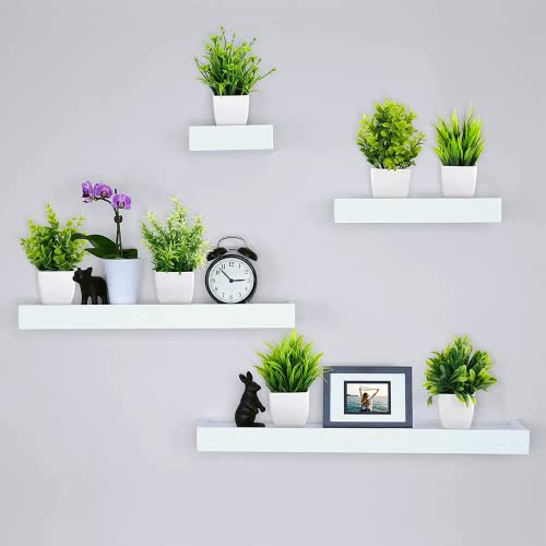 Dekorly Artificial Potted Plants, Artificial Plastic Eucalyptus Plants Small Indoor Potted Houseplants, Small Faux Plants for Home Decor Bathroom Office Farmhouse (Set 0F 12) - Image 3