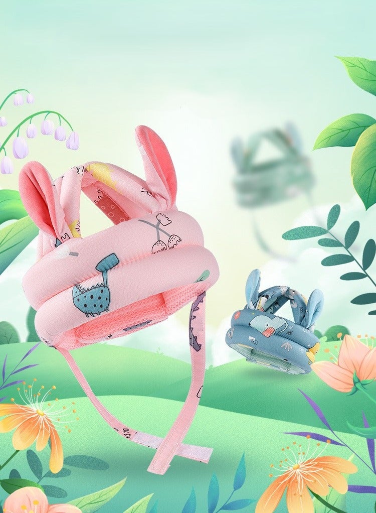 general Baby Head Protector Cushion, Anti-Fall Head Protection Pad for Walking Toddlers, Safety Helmet for Infants Learning to Walk (Pink) - Image 3