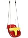 PLAYBERG Red Plastic Baby and Toddler Swing Seat with Hanging Ropes - Image 3