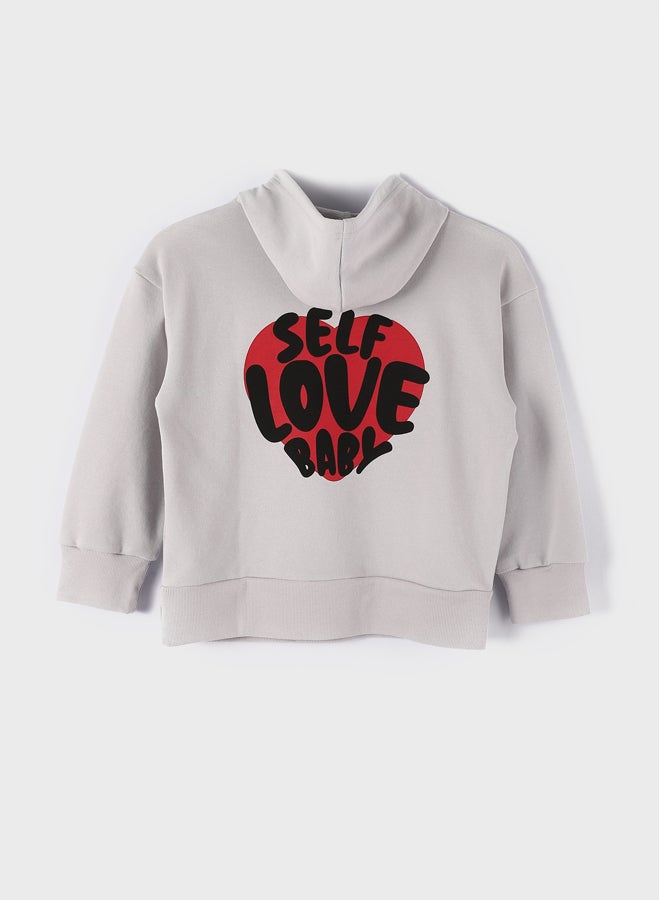 LC WAIKIKI Printed Long Sleeve Girls' Hoodie - Image 2
