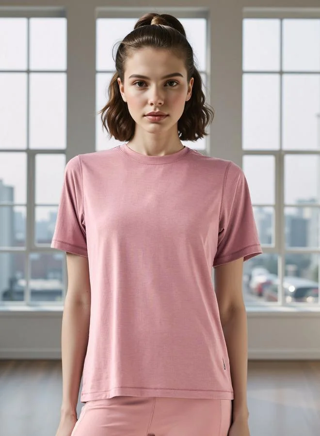 ADOT by Splash Seamless Crew Neck T-shirt with Short Sleeves