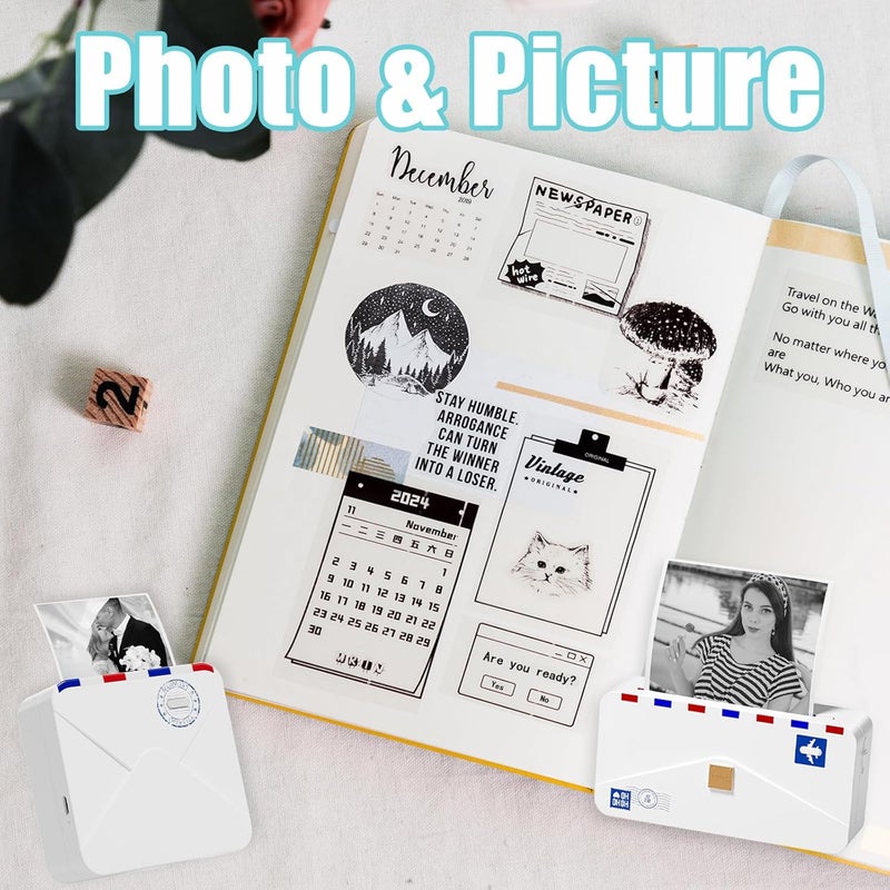 Memoking ورق ملصقات حرارية شفاف HD للطباعة الفورية متوافق مع ورق طابعة فوميمو M02/M02 Pro/M02S/P2S/M03/M04S طابعة ملصقات صغيرة 50 مم × 3.5 م، 3 لفات ملصقات لاصقة للصور، الصور، النصوص، الملاحظات - Image 4