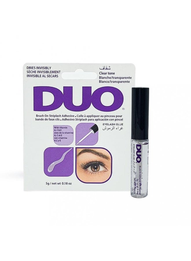 غراء رموش ديو ريشة لون شفاف 5غرام