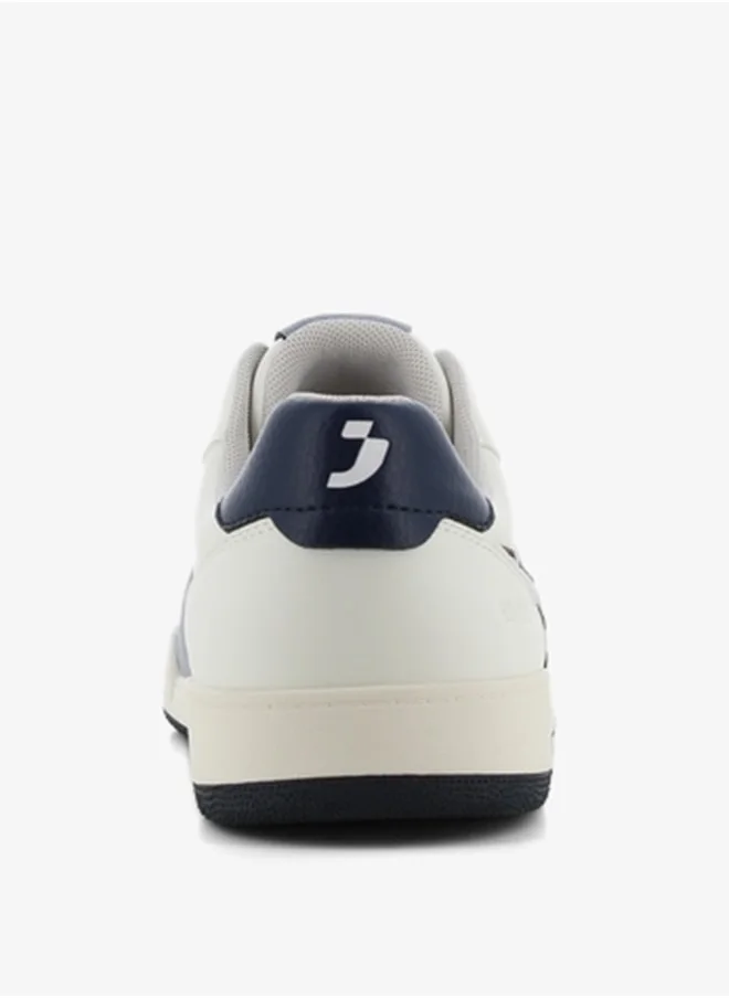 اس جي Men's Panelled Sneakers with Lace-Up Closure