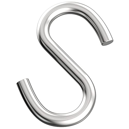 Axe Sickle 304 Stainless Steel 3 Inch S Hooks Heavy Duty Hanging Hook S Shaped Utility Hook for Hanging and Utility Use, Loads up to 550 lbs, 4 Pcs - Image 2