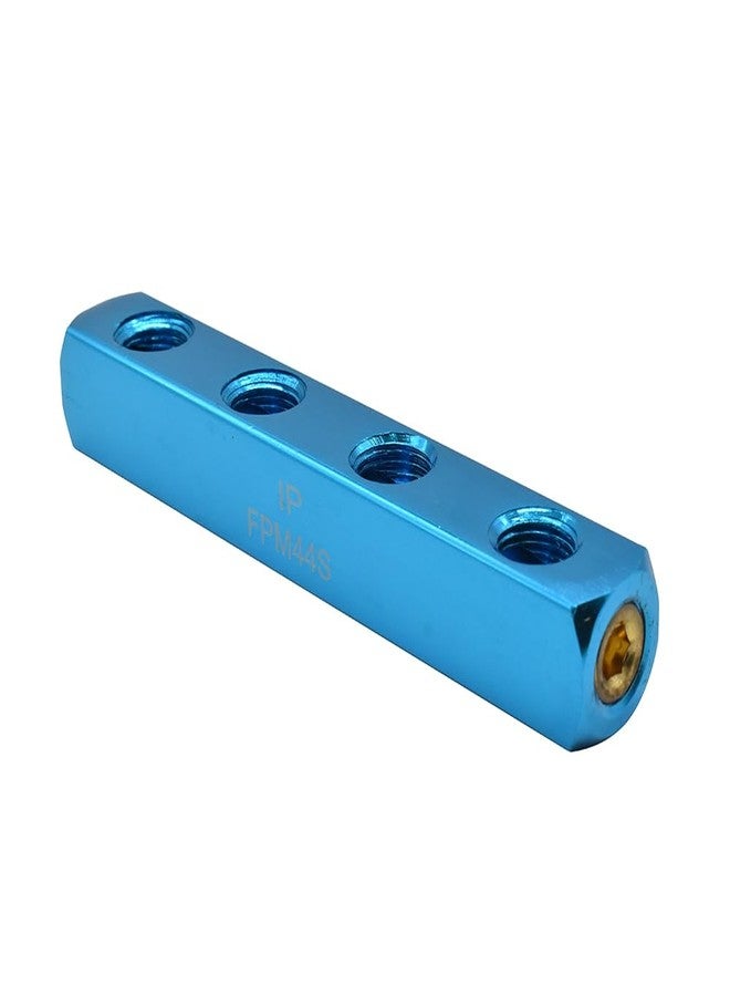 Interstate Pneumatics FPM44S Aluminum Rectangle Pencil Manifold 4 Way Outlet 1/4 Inch NPT Female - Image 4