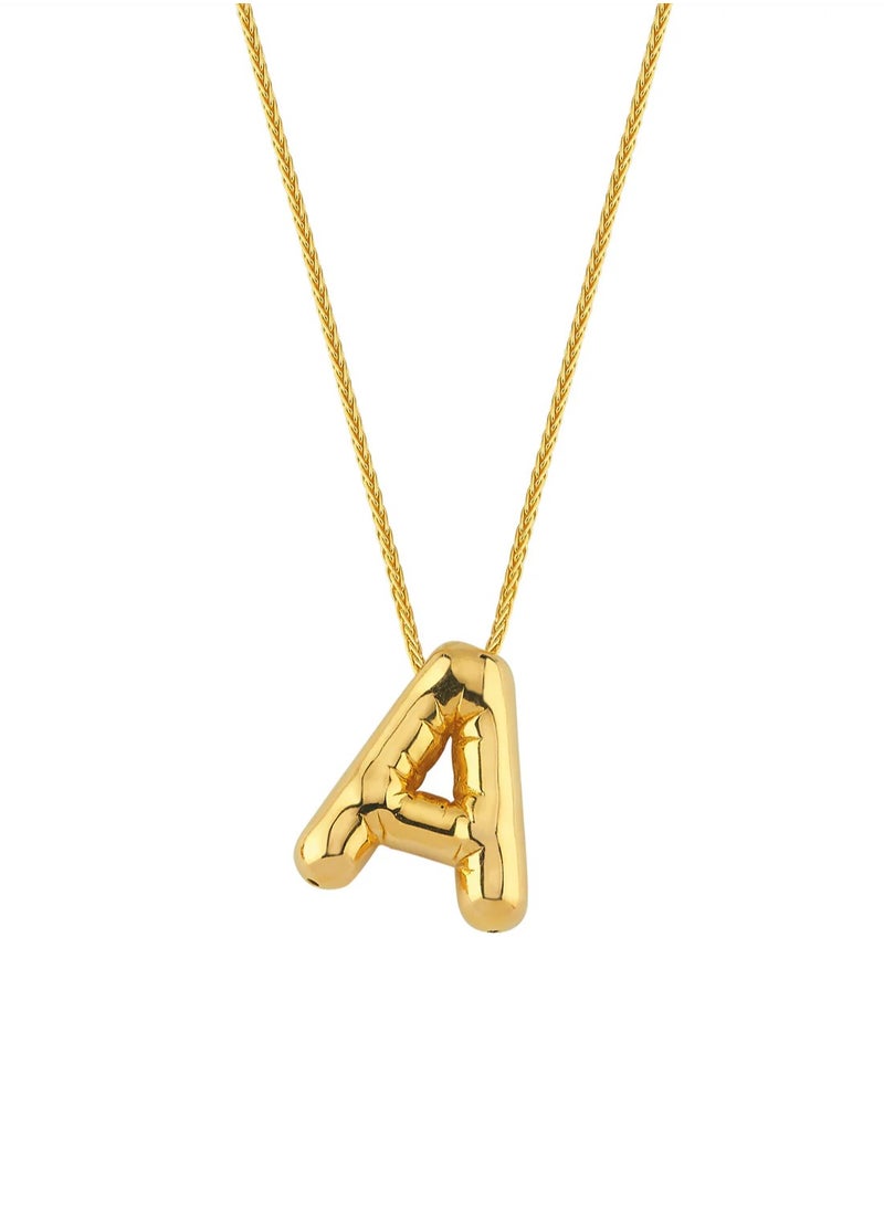 Urban Jewel Bubble Initial Letters Necklace "A"  - Image 1