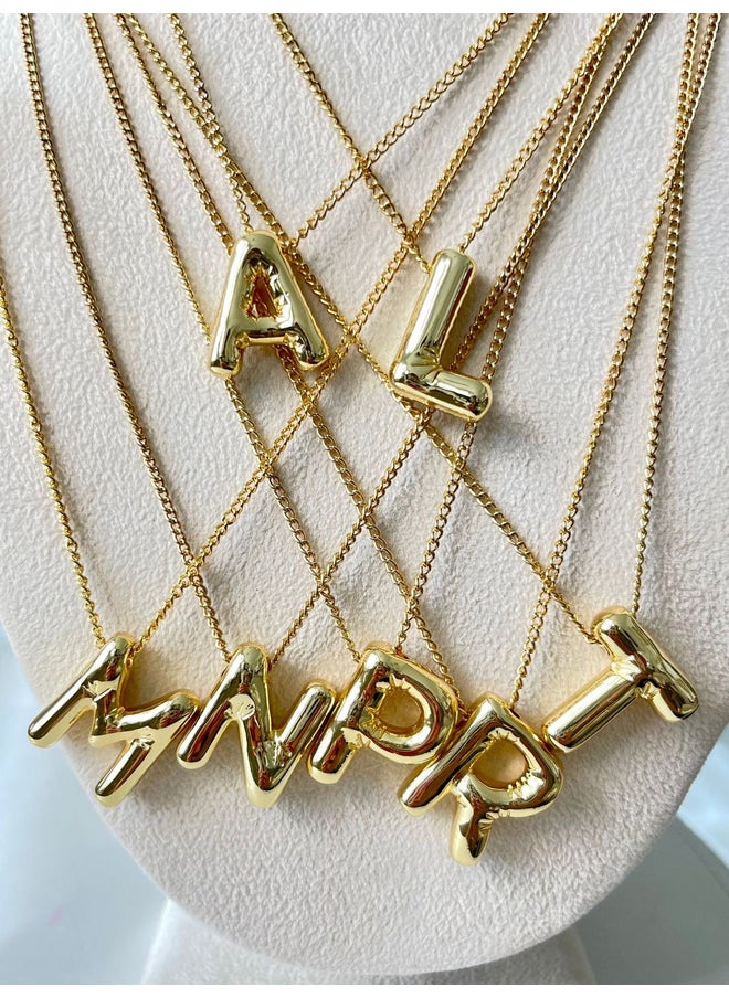 Urban Jewel Bubble Initial Letters Necklace "A"  - Image 3