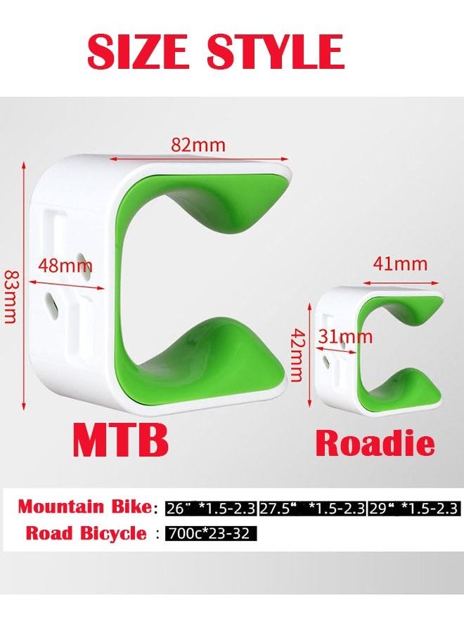 Richy Bike Clip Indoor & Outdoor Bicycle Storage Rack & Mount System, Easy To Install  - Image 2