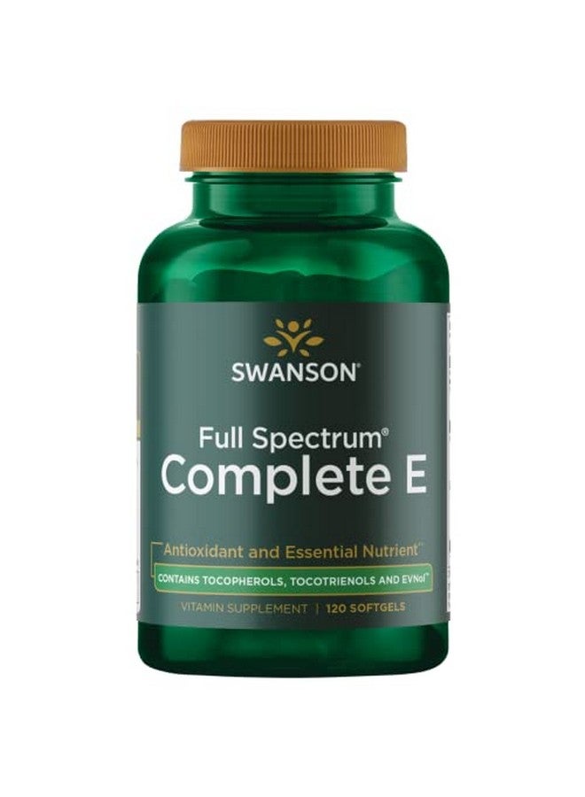 SWANSON فيتامين E كامل الطيف مع توكوتريينول 120 كبسولة - Image 1
