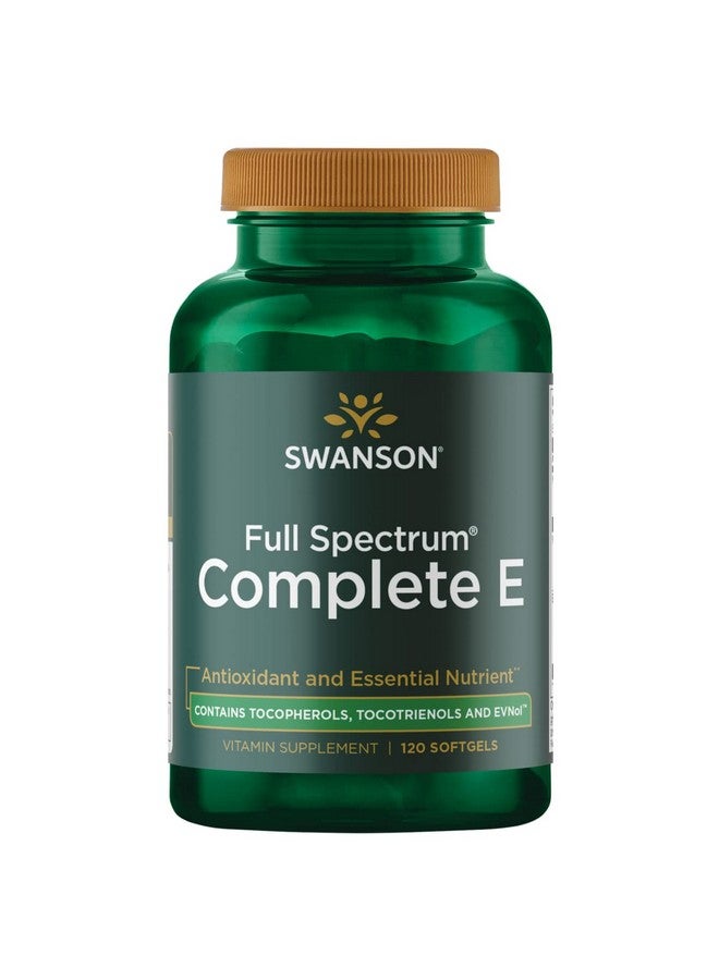 SWANSON فيتامين E كامل الطيف مع توكوتريينول 120 كبسولة - Image 2