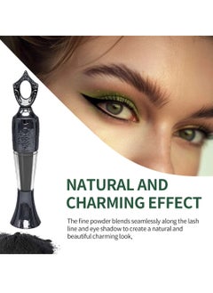 lakerain Powder Eyeliner 100% Natural Plant Formula Powder Eyeliner Easily Removed Eye Makeup Natural Eyeliner Last for All Day Long Lasting Dry Powder Eyeliner Green 04  - Image 3