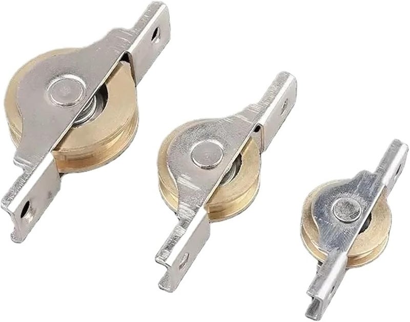 4 قطع A4 بكرة باب منزلقة خزانة مطبخ حمام نافذة عجلة بكر - Image 5