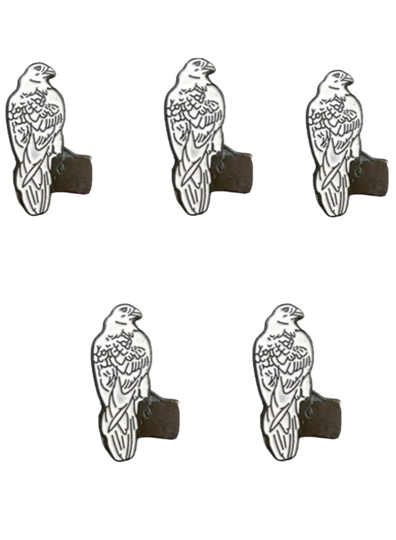UAE Dubai Falcon Bird Metal Badge Sticker 5 Pcs 2 cm - Image 1