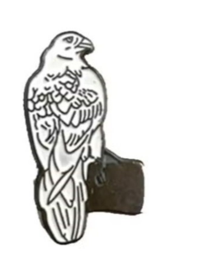 UAE Dubai Falcon Bird Metal Badge Sticker 5 Pcs 2 cm - Image 3