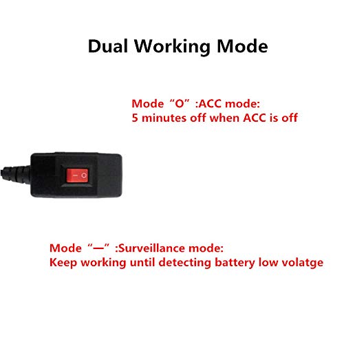 REARMASTER Universal OBD Power Cable for Dash Camera,24 Hours Surveillance/Acc Mode with Switch Button(Mini USB Port) - Image 3
