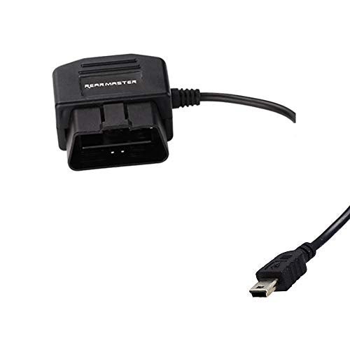 REARMASTER Universal OBD Power Cable for Dash Camera,24 Hours Surveillance/Acc Mode with Switch Button(Mini USB Port) - Image 1