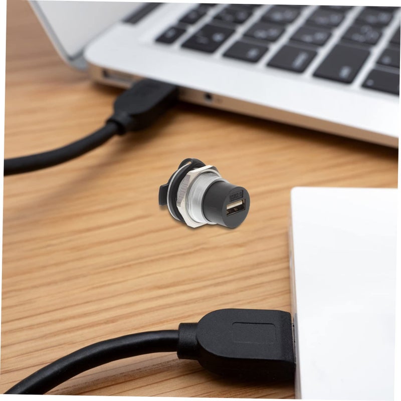 USB C Pass Through Coupler Flush Mount Connector for Charging and High Speed Data Transfer - Image 3