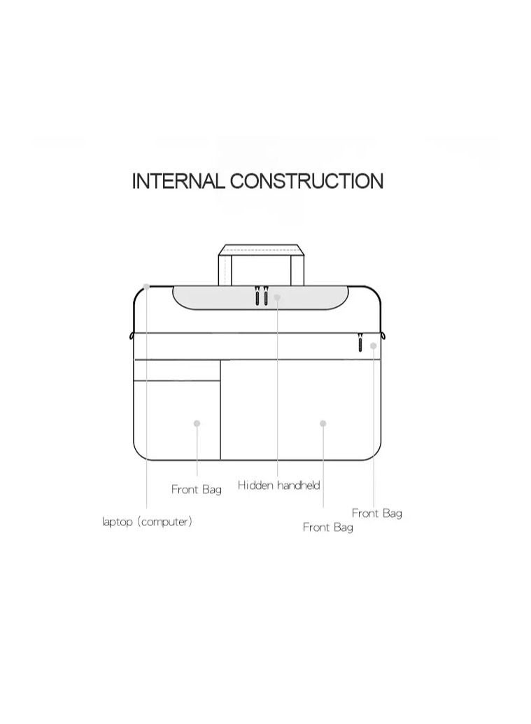 PROTECT 15-Inch Laptop Bag – Fits Up to 16-Inch Laptops and MacBooks – Water-Resistant Premium Fabric – Top Loader Design | BLT15.5GRY - Image 5