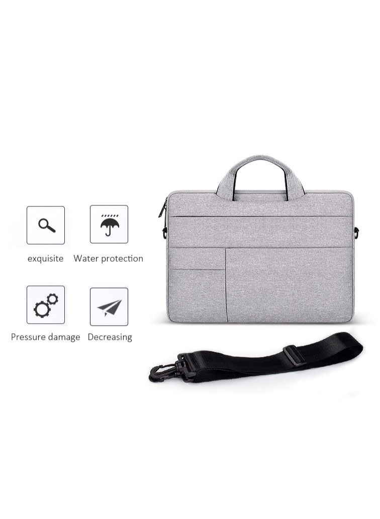 PROTECT 15-Inch Laptop Bag – Fits Up to 16-Inch Laptops and MacBooks – Water-Resistant Premium Fabric – Top Loader Design | BLT15.5GRY - Image 3