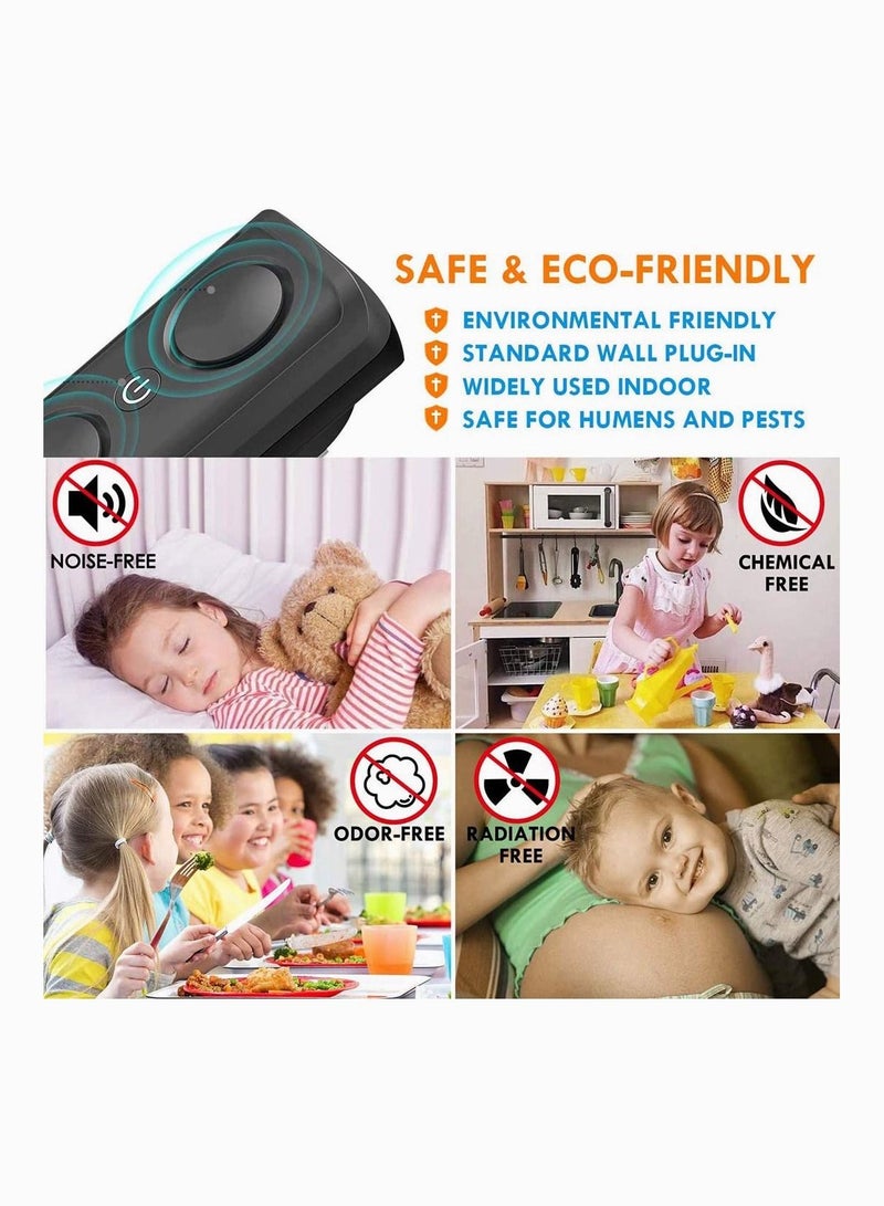 SYOSI Double Speakers Electromagnetic Ultrasonic Pest Repeller Plug In Electronic Repellent For Mice Rats Bed Bugs And Insects Advanced Pest Control Device - Image 4