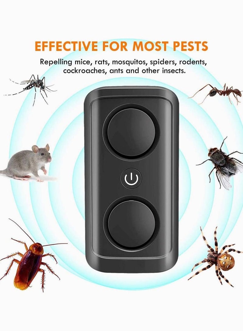SYOSI Double Speakers Electromagnetic Ultrasonic Pest Repeller Plug In Electronic Repellent For Mice Rats Bed Bugs And Insects Advanced Pest Control Device - Image 2