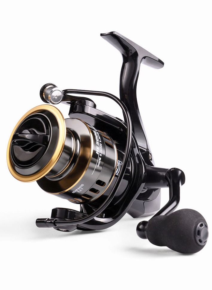 Generic Fishing Reel Fishing Reel All Metal Spool Spinning Reel 10KG Max Drag Stainless Steel Handle Line Spool Saltwater Fishing For Saltwater or Freshwater ( Size : 7000 Series)  - Image 1