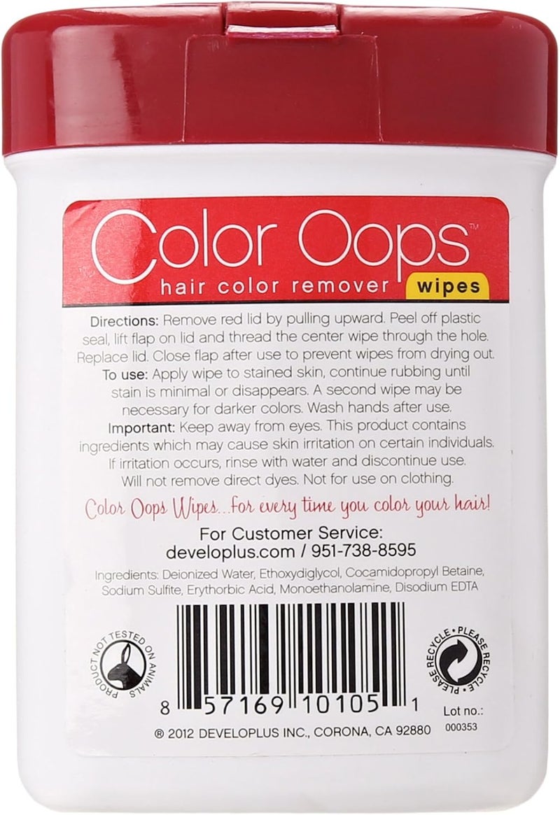 Color Oops Hair Color Remover Wipes - 10 Count - Image 2