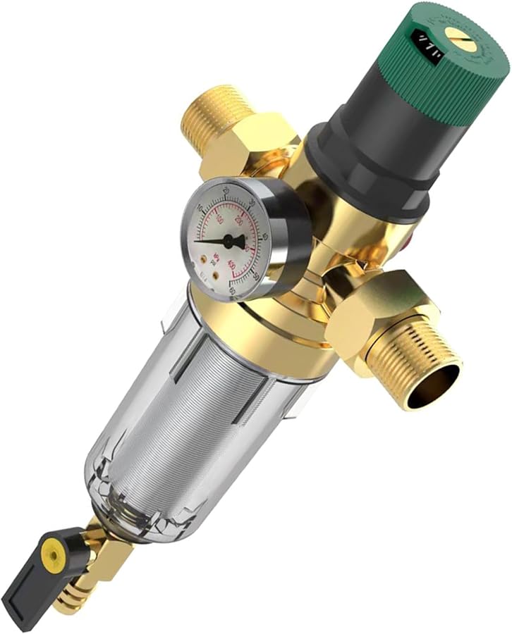 منظم ضغط المياه DN20 مع فلتر مدمج ومقياس للتركيب العمودي - Image 4