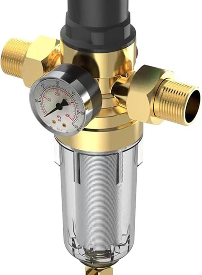 منظم ضغط المياه DN20 مع فلتر مدمج ومقياس للتركيب العمودي - Image 1