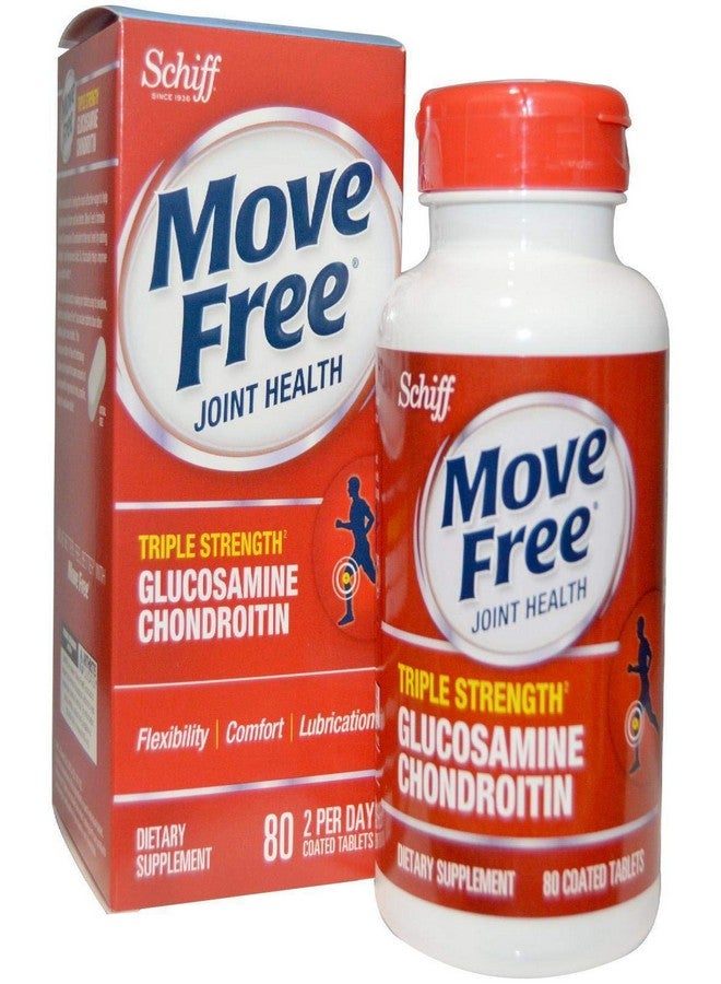 Schiff Move Free Advanced , Triple Strength Plus MSM & Vitamin D3, 80 Coated Tablets - Image 2