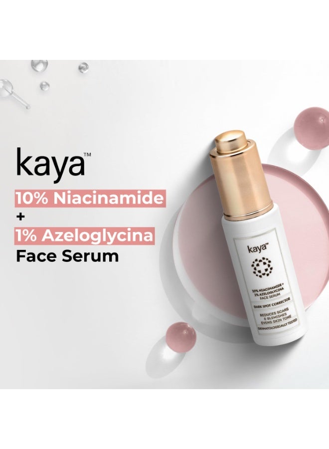 kaya Clinic 10% Niacinamide + 1% Azeloglycina Face Serum, Dark Spot Corrector, Fights Acne For Unisex Of All Skin Type, 30ml - Image 2