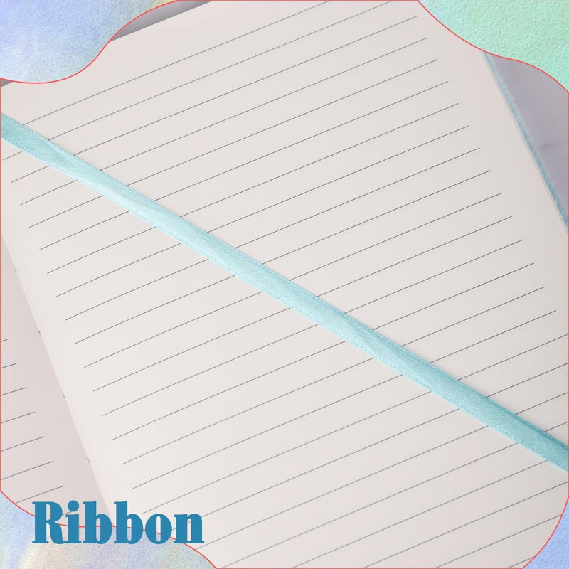 TIEFOSSI Unicorn Glitter Diary for Girls, Gift for 6 7 8 9 10-12 Year Old Girl, Fluffy Diary for Kid, A5 Lined Notebook for Writing Drawing, Cute Unicorn journal for Girls - Image 5