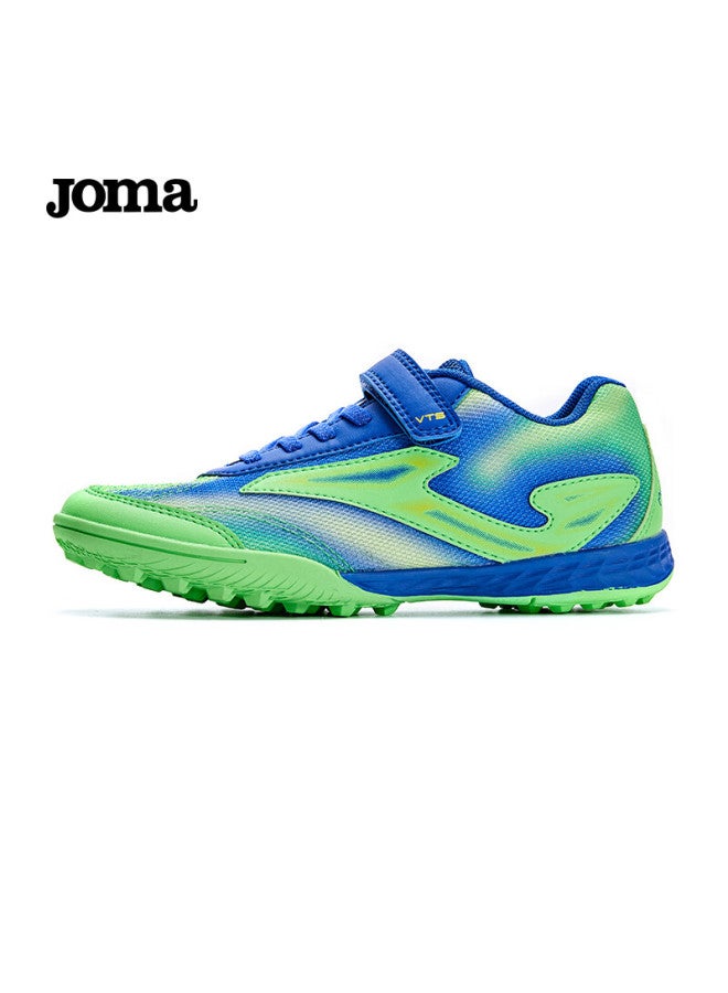 Joma Soccer Shoes Tf Turf Cleats For Youth, Children, Elementary School Students, Non-slip, Wear-resistant, Breathable Football Training Shoes, Fluorescent Green, Size 28 - Image 2