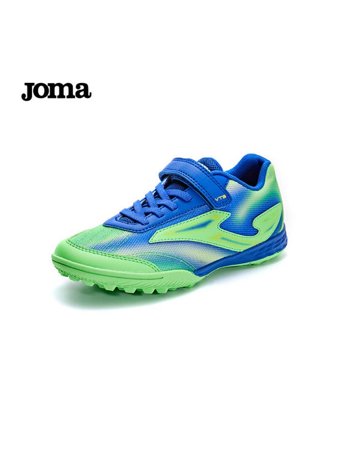 Joma Soccer Shoes Tf Turf Cleats For Youth, Children, Elementary School Students, Non-slip, Wear-resistant, Breathable Football Training Shoes, Fluorescent Green, Size 28 - Image 4