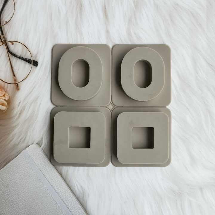 FirstTry Pendant Mold I Oval Square Shape Aromatherapy Silicone Fondant Mould with Hanging Hole I for DIY Homemade Resin Soap Clay Craft Jewelry Keychain Bookmark Necklace Earring Making - 4 Cavity - Image 5
