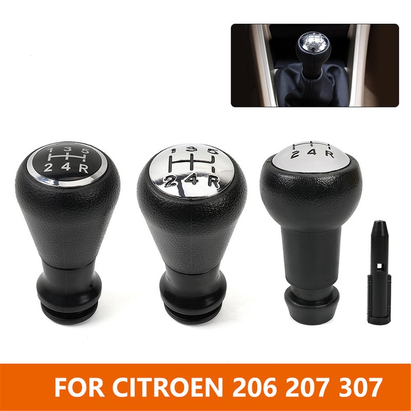 Car Gear Stick Shift Knob Black for Peugeot 106 107 205 206 207 301 306 307 308 406 407 605 807 2008 3008 5008 for Citroen C2 C3 C4 B6 B9 - Image 3