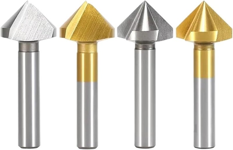 High Speed Steel Single Edge Chamfering Cutter 18 Size 90 Degree 1F Coate For CNC Metal Inner Hole - Image 3