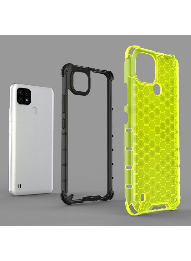 S-TOP Case For OPPO Realme C21 Shockproof Honeycomb PC + TPU Case - Image 5