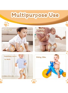 ORiTi Baby Knee Pads for Crawling, Baby Knee Protectors Breathable Crawling Knee Pads with Sponge Pad, Anti-Slip Knee Pads Leg Warmers Protective Cover for Unisex Babies  - Image 3