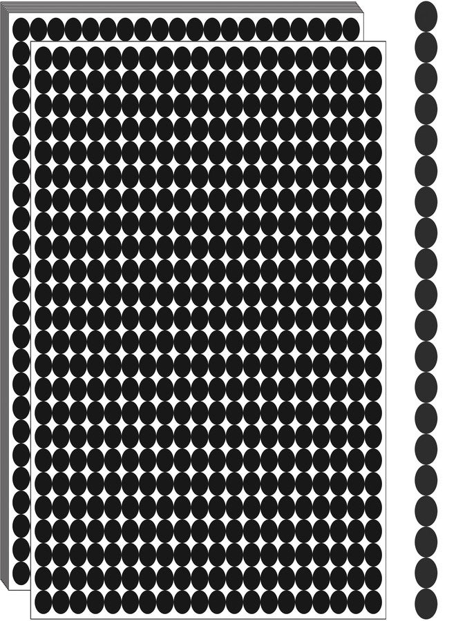 YSHIHE Black Round Circle Dot Stickers, 1/4 inch, 10000 PCS, Mini Tiny Colored Coding Labels for Office and Classroom - Image 1