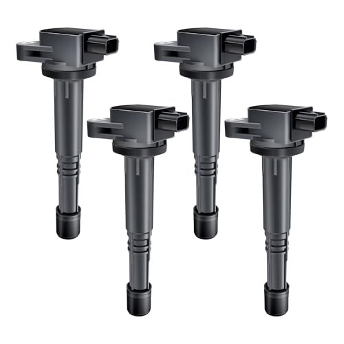 MAS Set of 4 Ignition Coil Pack Compatible with 2008 2009 2010 2011 2012 2013 2014 2015 Honda Accord CRV Civic Si Crosstour Acura ILX 2.4 L4 Replacement for C1662 30520-R40-007 5C1719 UF602 - Image 1