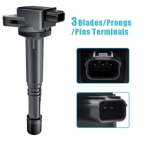 MAS Set of 4 Ignition Coil Pack Compatible with 2008 2009 2010 2011 2012 2013 2014 2015 Honda Accord CRV Civic Si Crosstour Acura ILX 2.4 L4 Replacement for C1662 30520-R40-007 5C1719 UF602 - Image 3