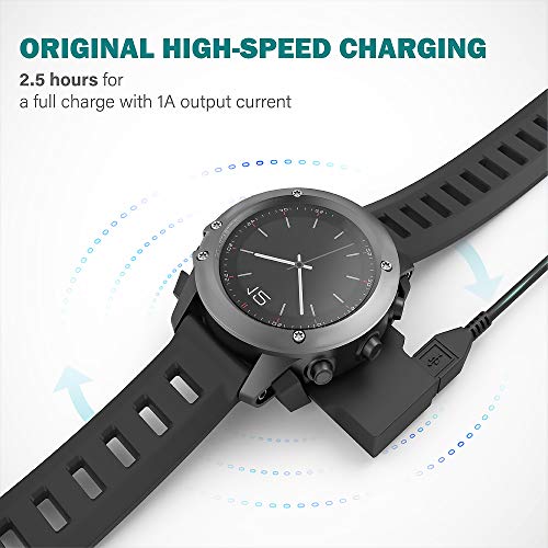 TUSITA Charger Compatible with Garmin Fenix 3, Fenix 3 Sapphire, Fenix 3 HR, Quatix 3, Tactix Bravo，D2 Bravo - 1M, Smart Watch Accessories - Image 5