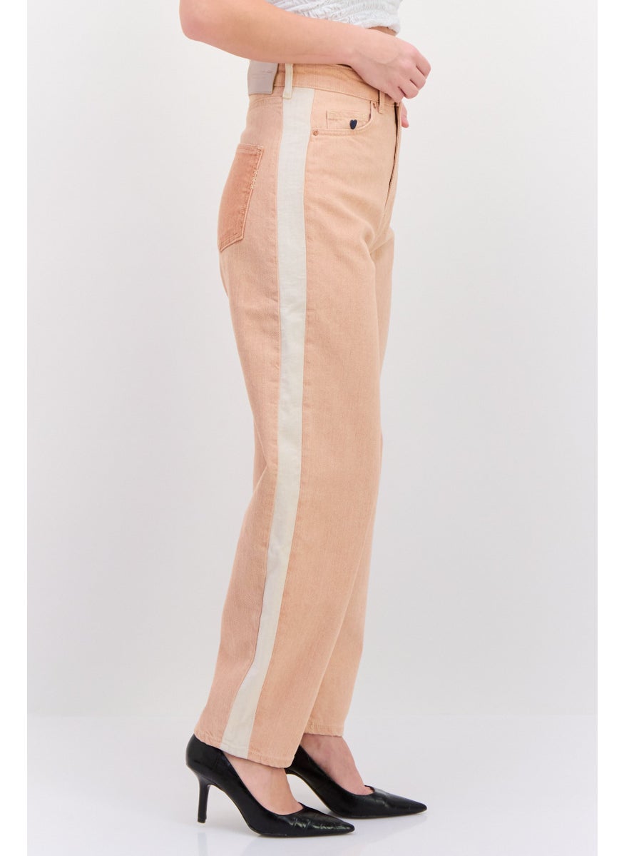 Scotch & Soda Women Regular Fit Straight Leg Solid Pants, Pink  - Image 2