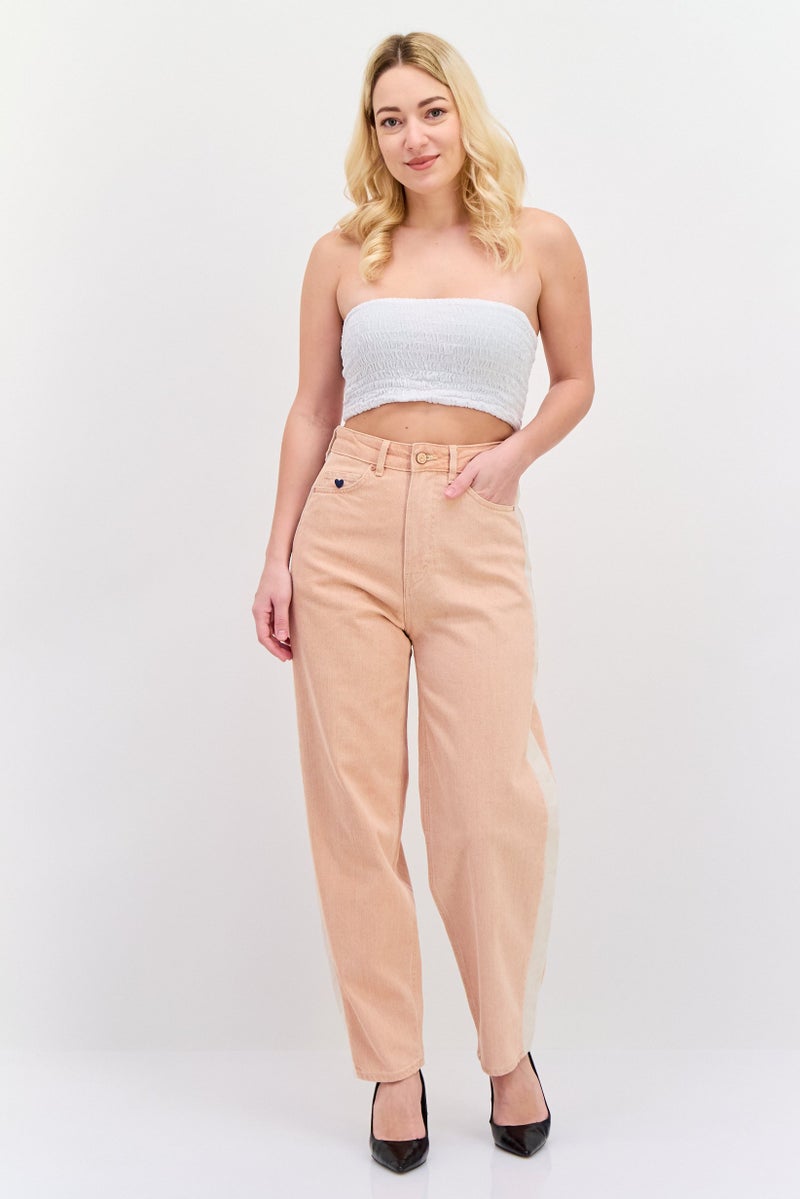 Scotch & Soda بنطلون نسائي بقصة مستقيمة عادية، وردي - Image 4