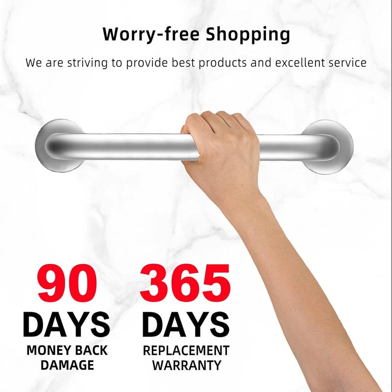 Supwish 12 Inch Shower Grab Bar Brushed Nickel - Image 5