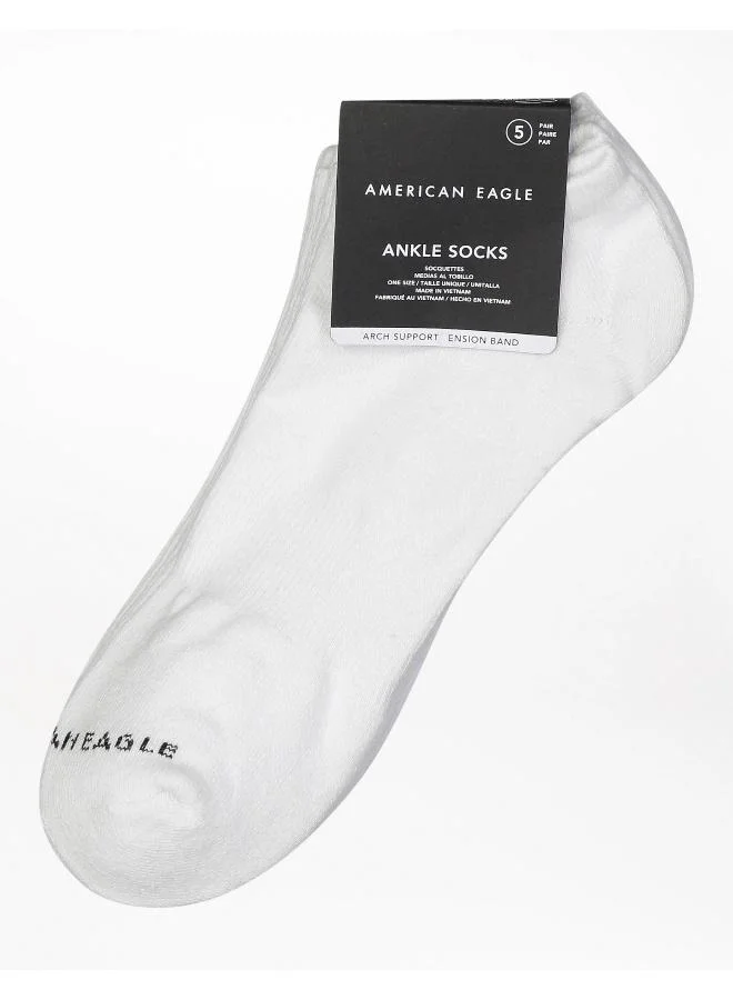 American Eagle AEO Low Cut Socks 5-Pack