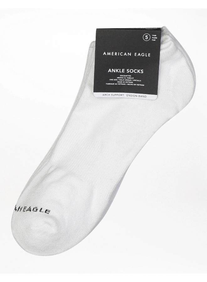 American Eagle جوارب AEO منخفضة القطع مكونة من 5 قطع  - Image 1
